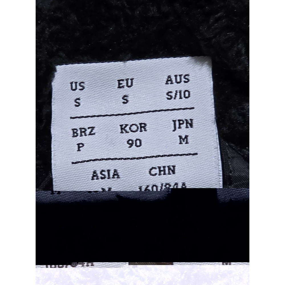 New Balance Fleece Jacket Womens Small S Black Sherpa Fuzzy Full Zip Running Top - Picture 5 of 10